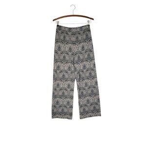 Chicos Travelers Printed Pants Classic Pull On Palazzo Medallion Size 0 Size S